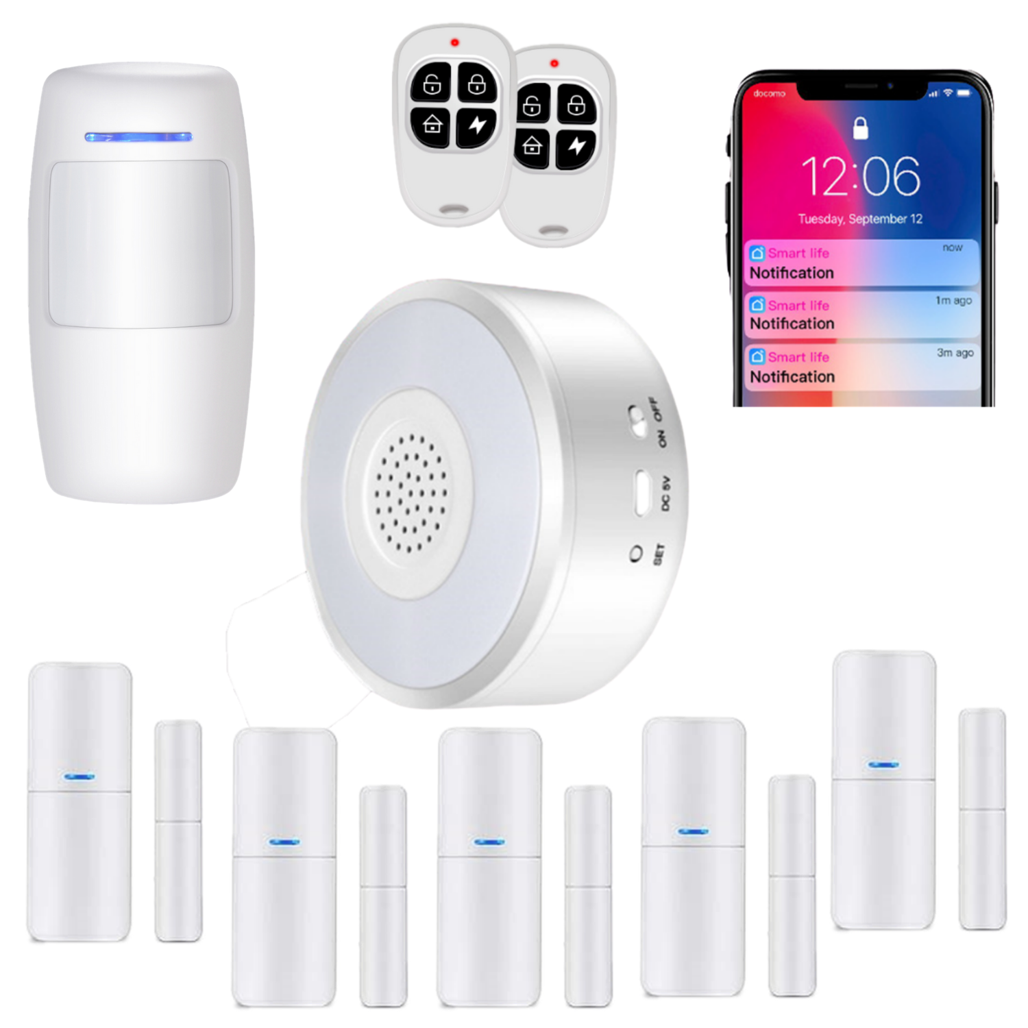 KERUI-Kit de sistema de alarma inteligente para el hogar, Sensor de puerta  con sirena, funciona con Alexa, asistente de Google, cámara de seguridad,  4G, GSM, WIFI, Tuya - AliExpress